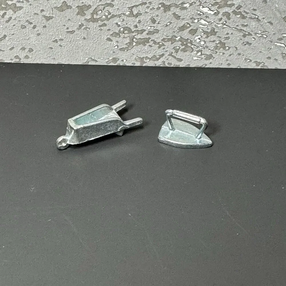 2008 Monopoly Replacement Metal Tokens Complete Set of 8 Original Hasbro Pieces